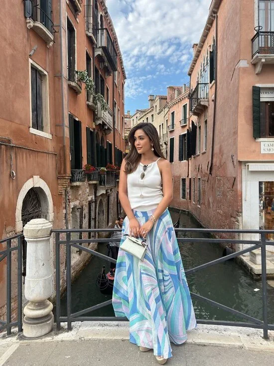 NWOT !Pucci Iride cotton maxi skirt - Picture 2 of 10